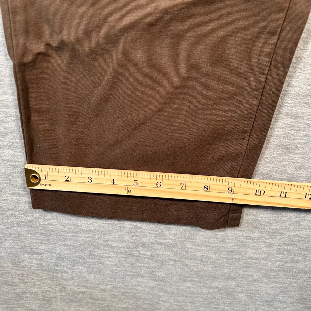 American Giant Pants‎ Womens 10 Brown Wide Leg Utility Workwear USA Cotton NEW - Picture 6 of 7